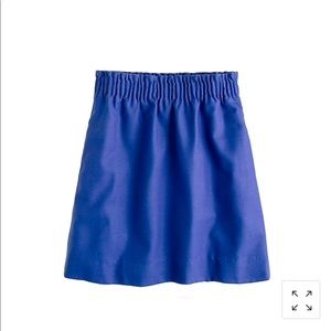 j. crew city mini skirt in blue